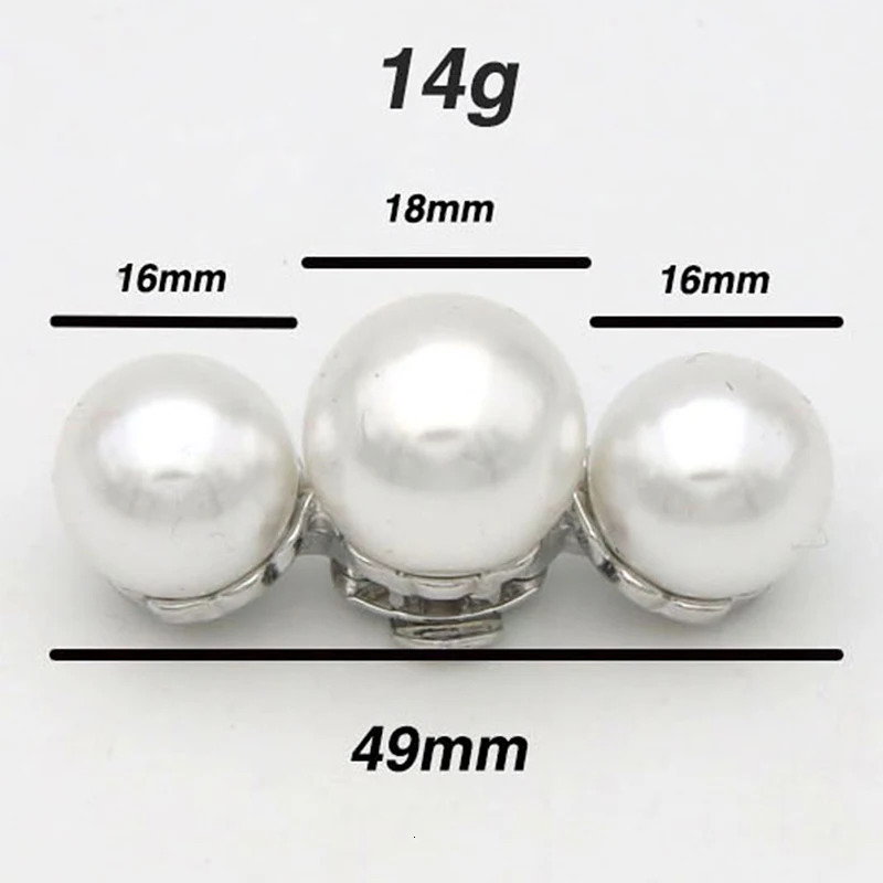 1Pc Lady Shoe Pearl Clip Decorative Clips Wedding Women Bride High Heel Removable Charm Buckle Clamp Shoe Decorations 250218