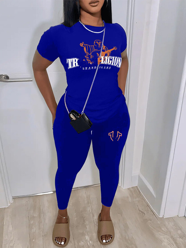 Designer Womens Clothes Fashion Letter Printed 2Two Piece Pants Set Casual Large Suit Summer Outfits Streetwear