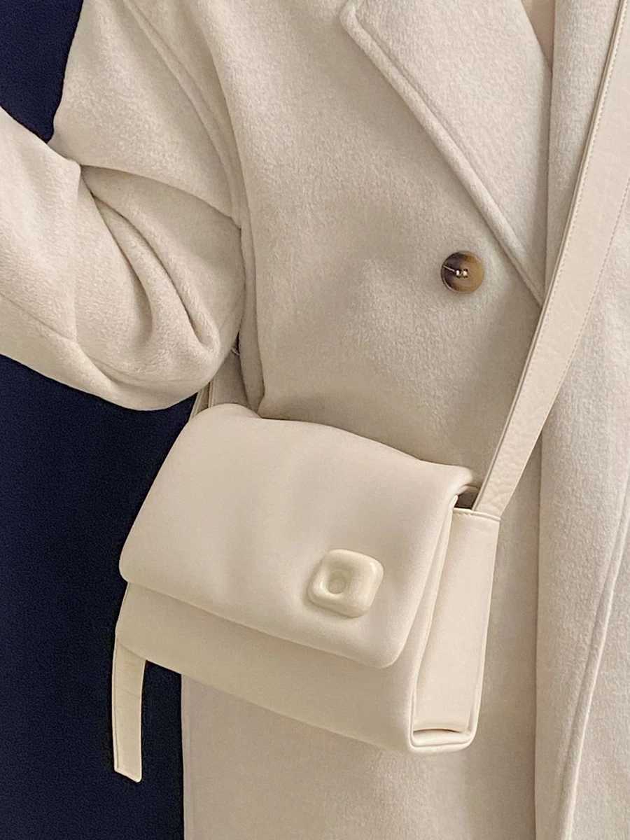 Red soft leather simple shoulder bag womens fashion version bridal handbag temperature luxury designer wedding bag Z250303