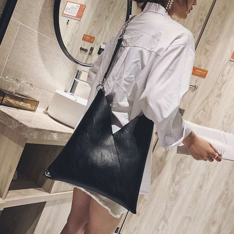 Fashion Leather For Ladies Handbags Women Bags Designer Large Capacity Tote Simple Chain Shoulder Bag Female