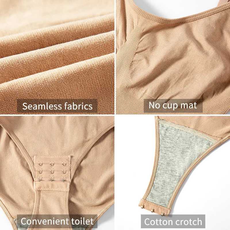 Bodysuit Shapewear Women Shapewear Full Body Shaper Thigh Slimmer Waist Trainer Reductive Slimming UnderwearXJ250304