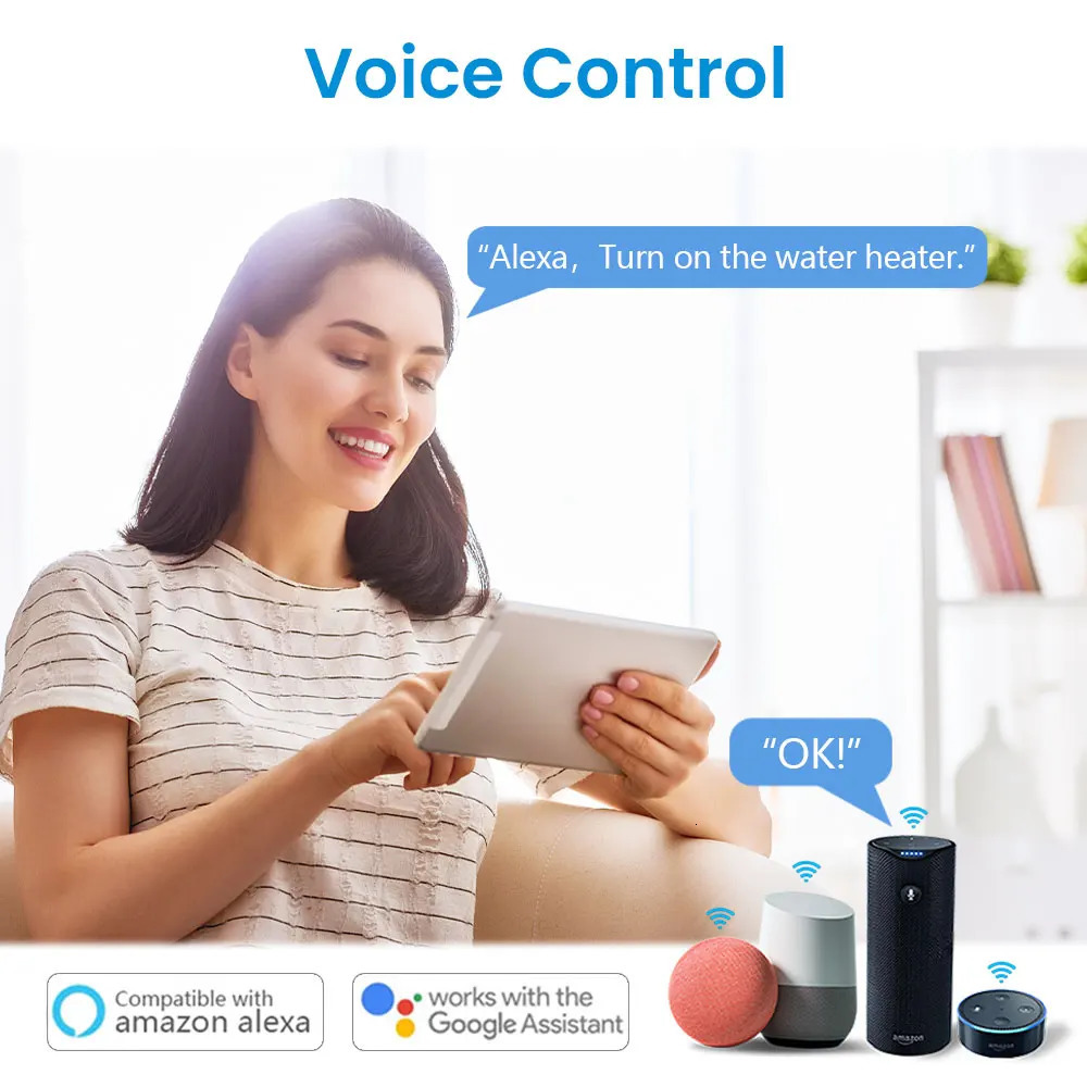 LoraTap WiFi Boiler Water Heater EU US IL Switch Tuya Smart Life App Remote Control Energy Monitoring Voice Google Home Alexa 250303