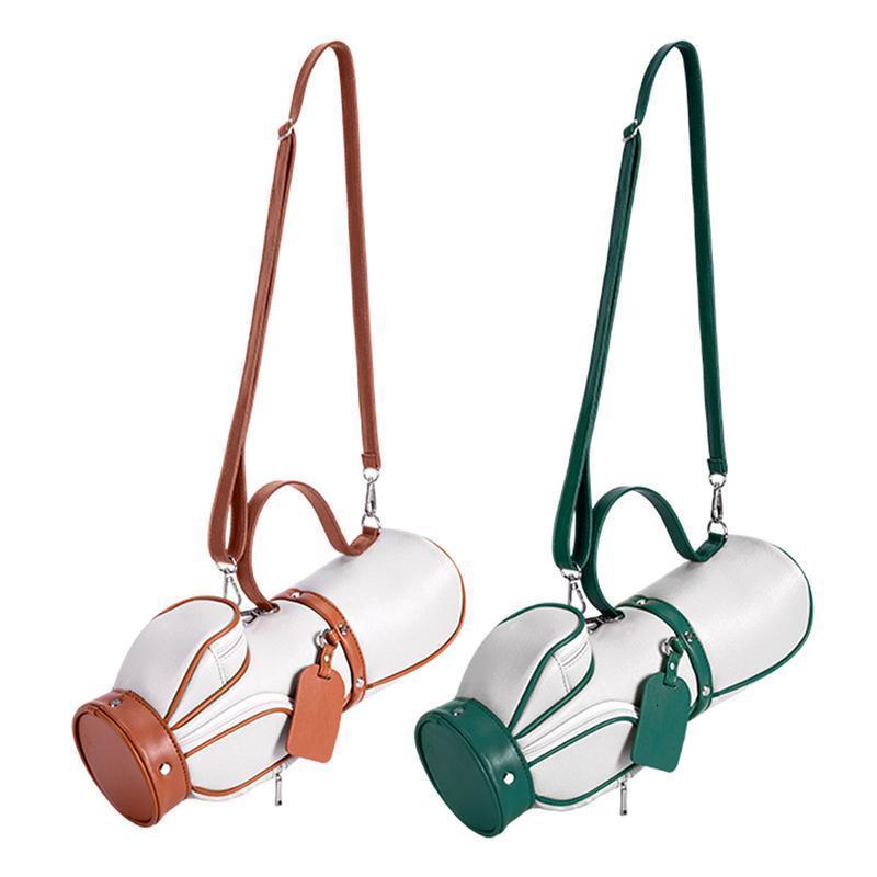 Ship from US Portable Golf Ball Bag For Women Mini Small Storage Pack Holder Cute Messenger Microfiber 250303FBB