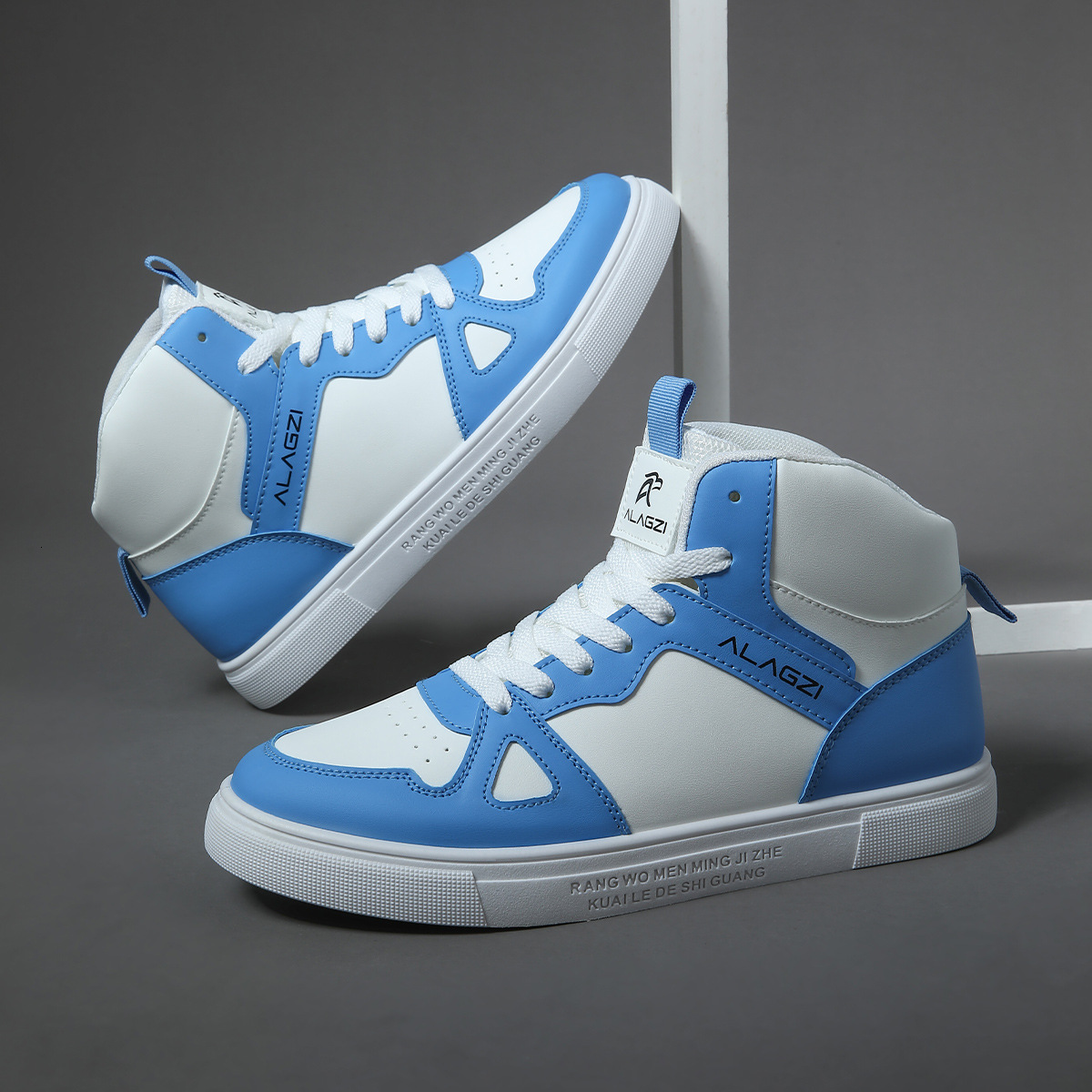 2025 New Designer Shoes Men's And Women's Board Spring And Autumn High Help Student Fashion Versatile Casual Sports Shoes White Women's