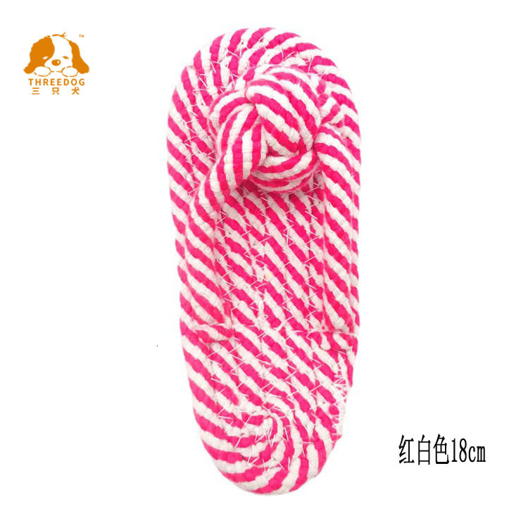 Pet Relieve Boredom Slippers Cotton Rope Small Dog Indoor Molar Cleaning Chew Toys Mix 10pcs Wholesale