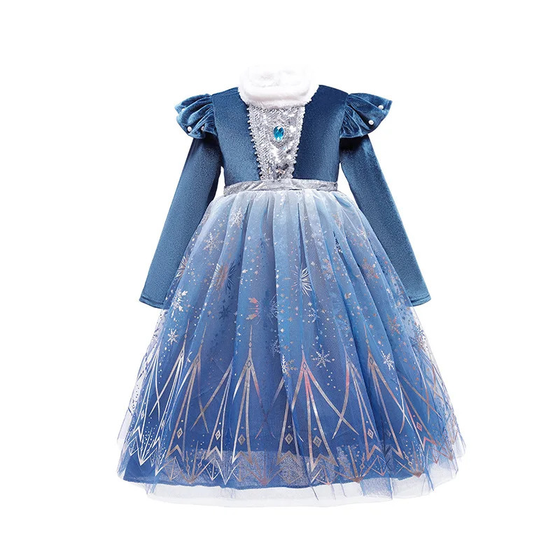 Girls Princess Dress For Kids Halloween Cosplay Party Costume Children Christmas Up Disguise Girl 250303