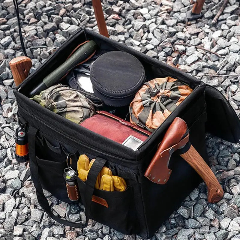 Ship from US Outdoor Picnic Bag Waterproof Camping Travel Organizer Portable Food Storage Large Capacity Handbag 250304FBB