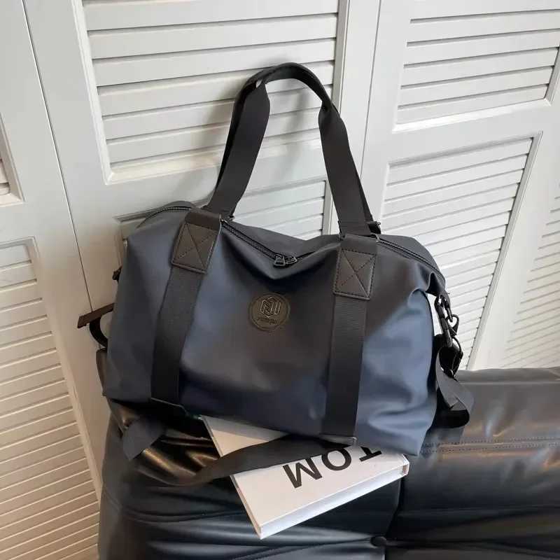 Travel Totes Bag Mens Handbag Large Capacity Travel Luggage Handbag Yoga Exercise Oxford Cloth Waterproof Fitness Bag Y250304
