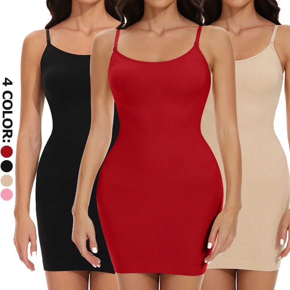 Womens Shapewear Dresses New Tummy Control Body Shaper Slimming Waist Butt Lifter Bodysuits Camisole Dresses Lady UnderwearXJ250304