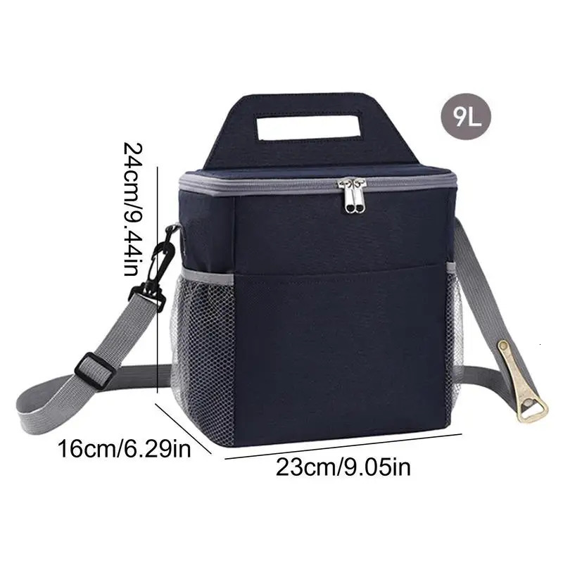 Ship from US Beach Cooler Backpack Waterproof Lunch With Removable Strap Large Capacity Oxford Cloth Insulated Bags Food Organizer 250304FBB
