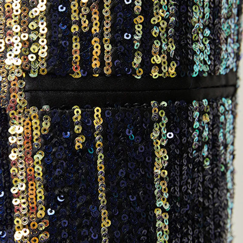 Glitter Sequins Shawl Collar Suit Jacket Male Singer Host Stage Performance Tuxedo Blazer Bar Concert Party Formal Blazers 250304