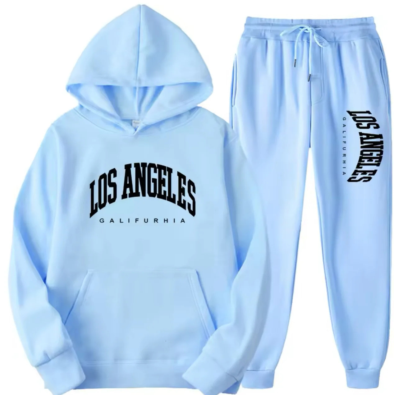 LOS ANGELES GALIFORNIA MenWomen Sports Suits Fashion Tracksuit HoodiesPants Two Pieces Sets Running Casual Sweatshirts Sweatpa 250224Z