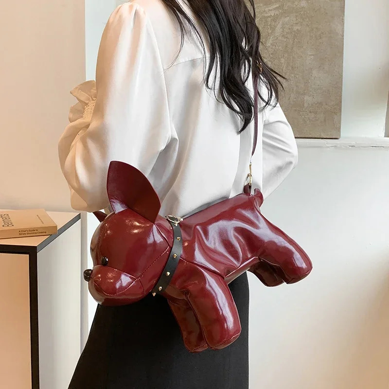 Unique Shape Solid Color Fashion PU Messenger Bag Zipper Stitching Exquisite Shoulder Bag Bags for Women Bags 250303