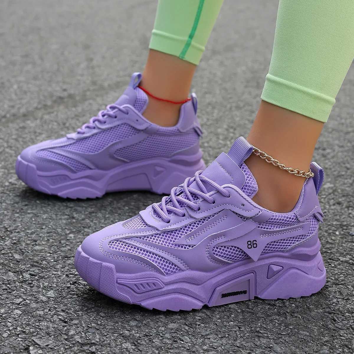 Women Sneakers New Fashion Mesh Breathable Tennis Girl Platform Shoes for Women Outdoor Comfortable Lightweight Sneakers WomenC250304