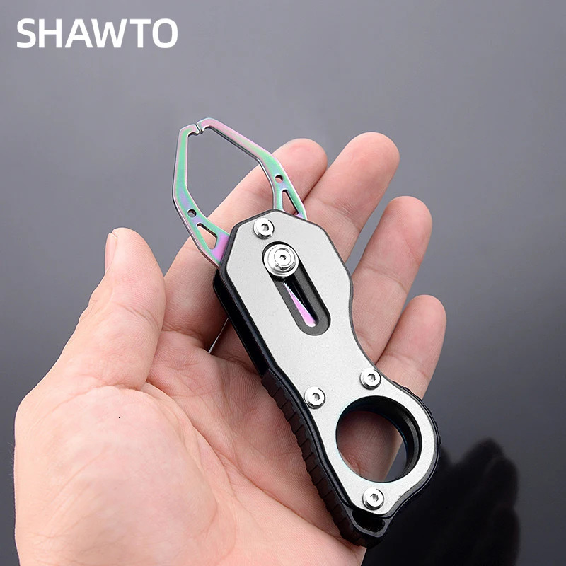 Shawto Aluminum Alloy Lure Pliers Fish Controller Set Multi-functional Spinning Casting Fish Lip Grabber Fishing Equipment Tool 250304