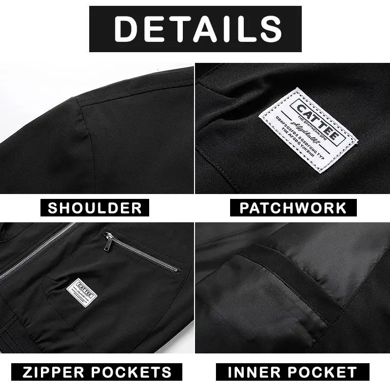 PLUS Size Men Jacket 7XL 8XL 9XL Bomber Jacket Zipper Coat Man Autumn WInter Outerwear Chaquetas Hombre Jaqueta De Masculino 250303