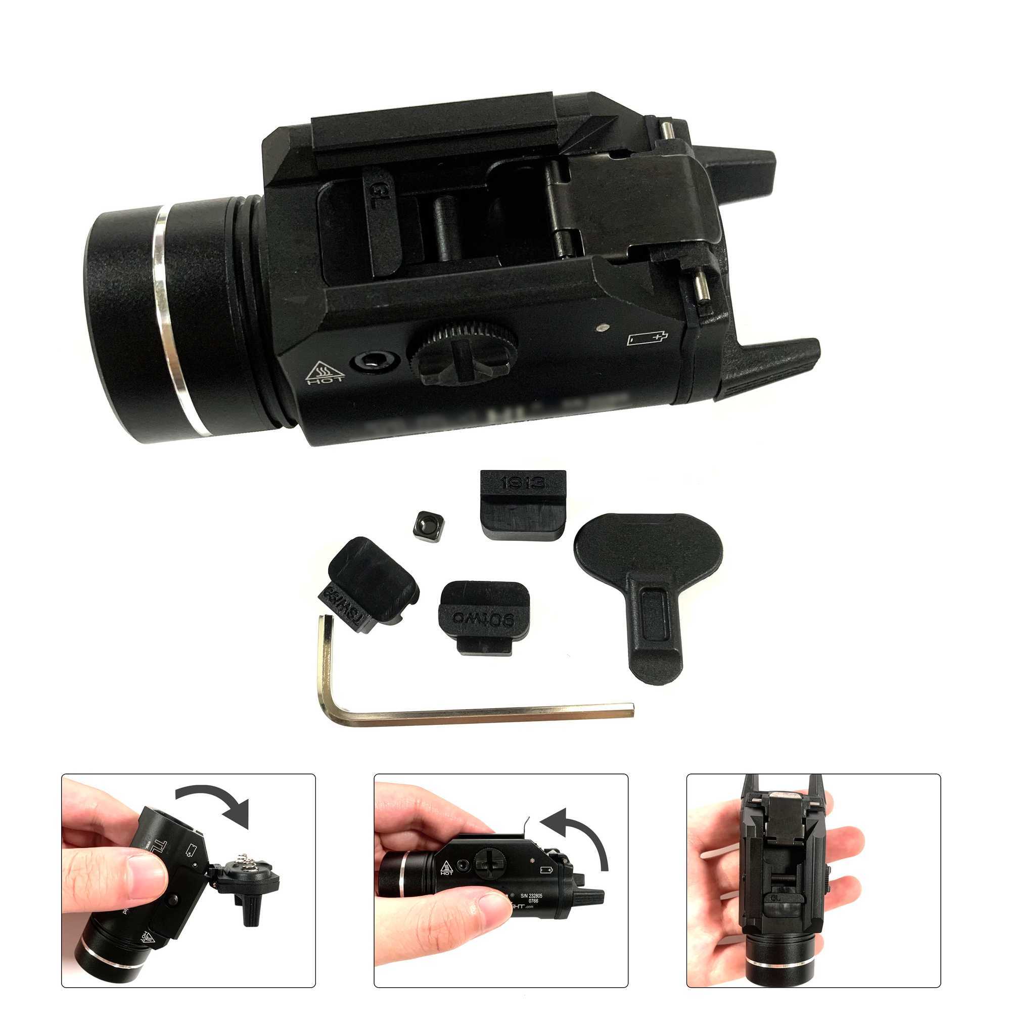 TL-R1 TR1 Pistol Lamp Flashlight White Weapon Light Metal D Strobe Flashlight 800 Lumens Weapon Steam LightXJ250303