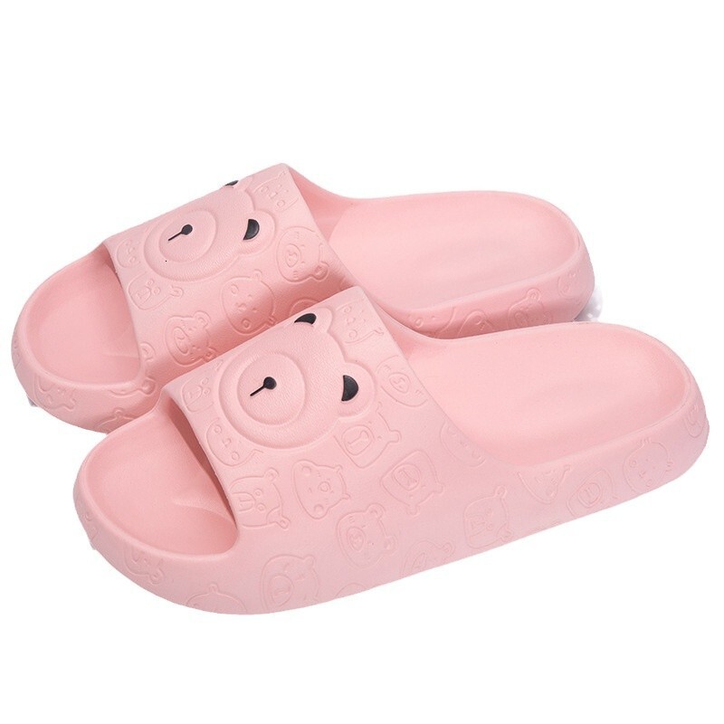 2025 Summer Fashion New Home Men's Bear Head Indoor Bathing Cartoon Couple Female Support Bathroom Anti slip designer sandals