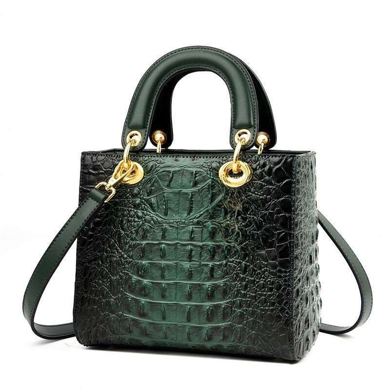 High Quality Brand Designer Leather Handbags Shoulder For Women Hand Bag Crocodile Totes Purses Ladies Messenger Bags
