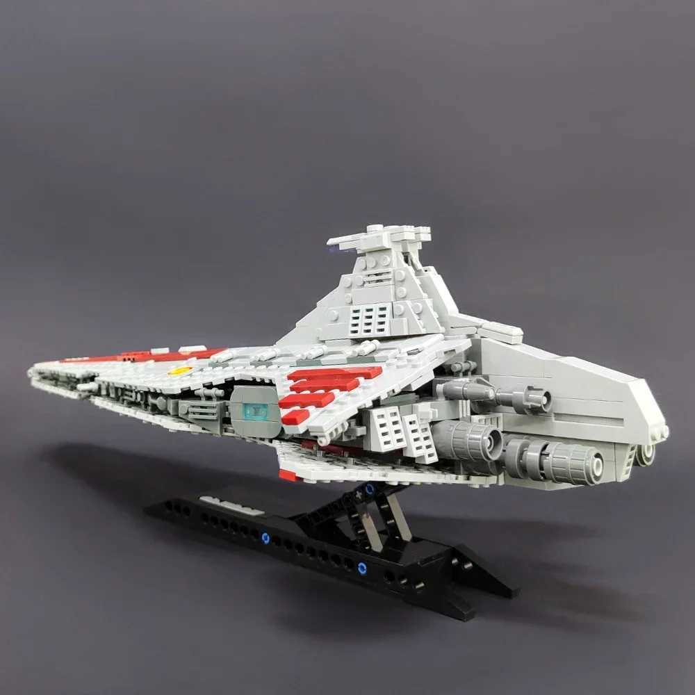 High-tech Moc Venator Attack Cruiser Fighter Destroyer Brick Technical Model Building Star Blocks Space Ship ToysT250304