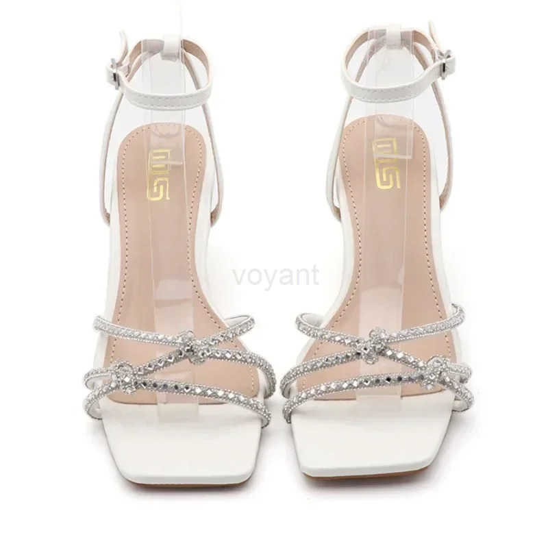 Diamd Sandals for Wen Summer Open Toe Party Dress Shoes Elegant Slingbacks Shoes Brand Fi Rhine High H Wen Z250304