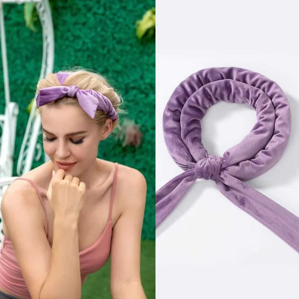 Curling Irons Heatless Curling Rod Headband No Heat Hair Curler Soft Lazy Hair Rollers Sleeping Curl Bar Wave Formers Women Hair Styling Tools z250304