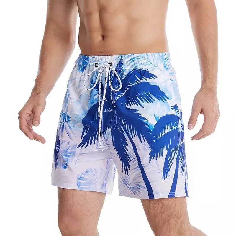 Fashion Palm Trees Graphic Beach Shorts For Men Summer Casual Holiday Vacation 3D Printed Swim Trunks Loose Harajuku Short PantsT250304