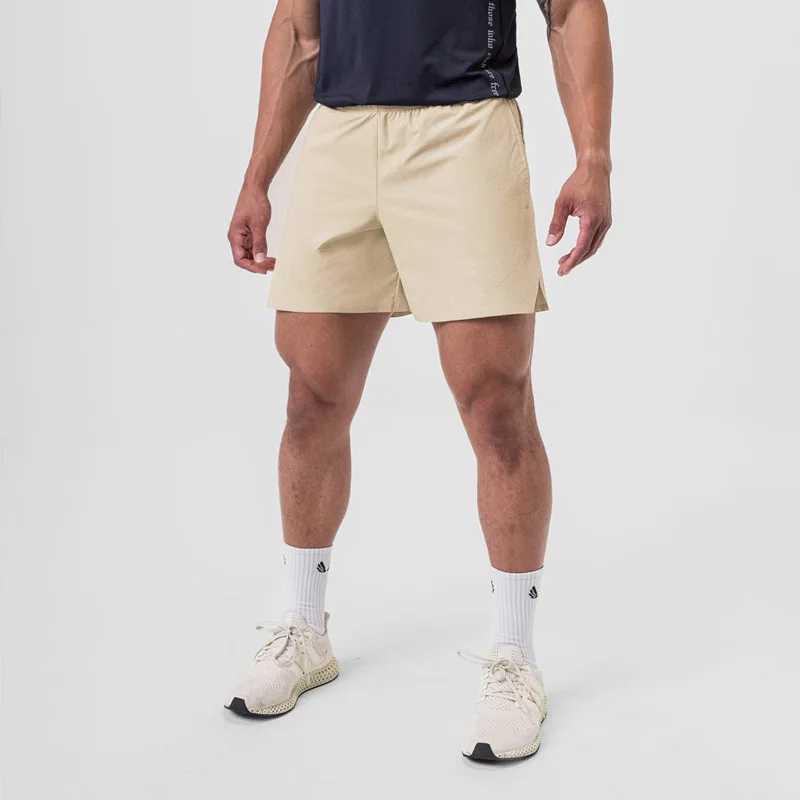 2024 Summer New Mens Shorts Single-Layer Woven Quick Dry Solid Color Running Fitness Sports Casual American Fifth PantsT250304