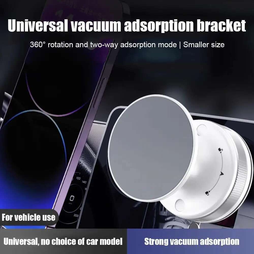 Magnetic Mobile Phone Holder 360 Rotatable Vacuum Adsorption GPS Navigation Bracket For IPhone 15 14 13