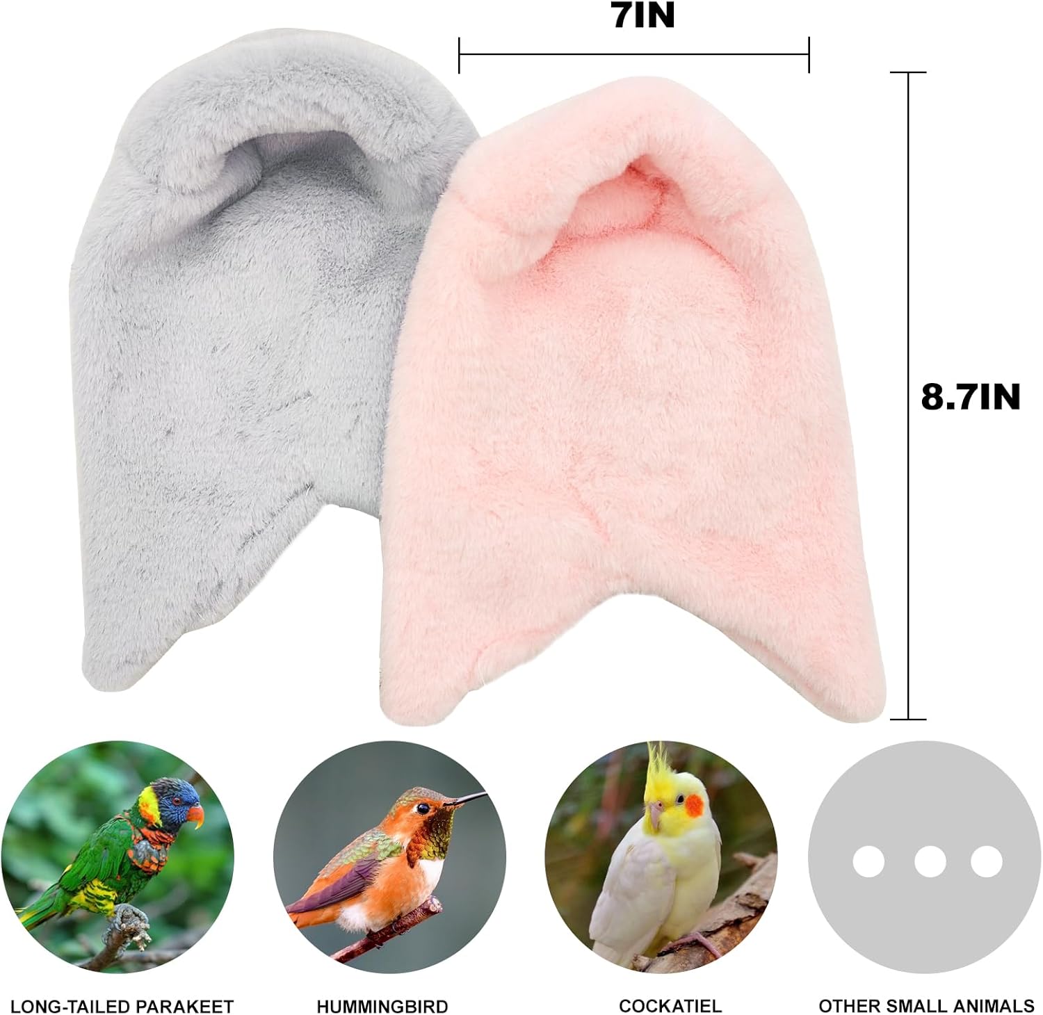 Corner Fleece Bird Blanket Usb Heating Bird Warmer Parrot Plush Heating Blanket Bird Cage Accessories Bird Winter Supplies