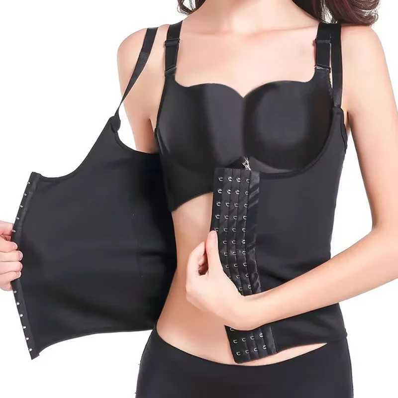 Waist training vest for weight loss and tight corset body shaping sauna set compression shirt belly girl top body shaping beltXJ250304