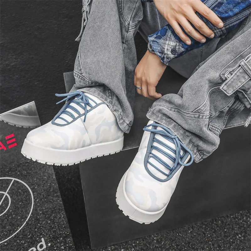 Trending Height increase Mens Casual Sneakers Street Hip-hop Skateboard Shoes For Men Chunky Sneakers Men Bread Shoes 250228