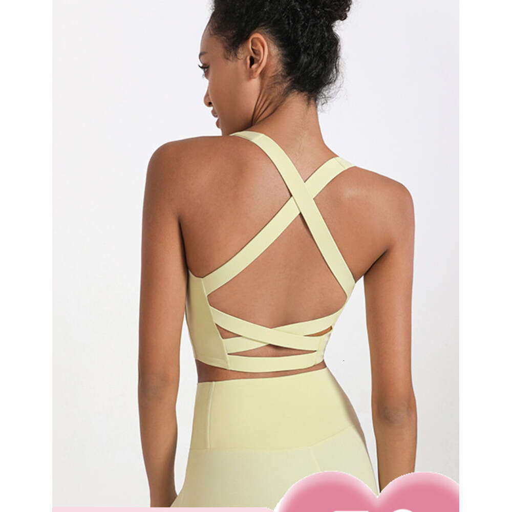 European American sports underwear, women's shockproond beautiful back, outdoor running and fiess bra, sexy yoga vest, detachable chest pad, 2025