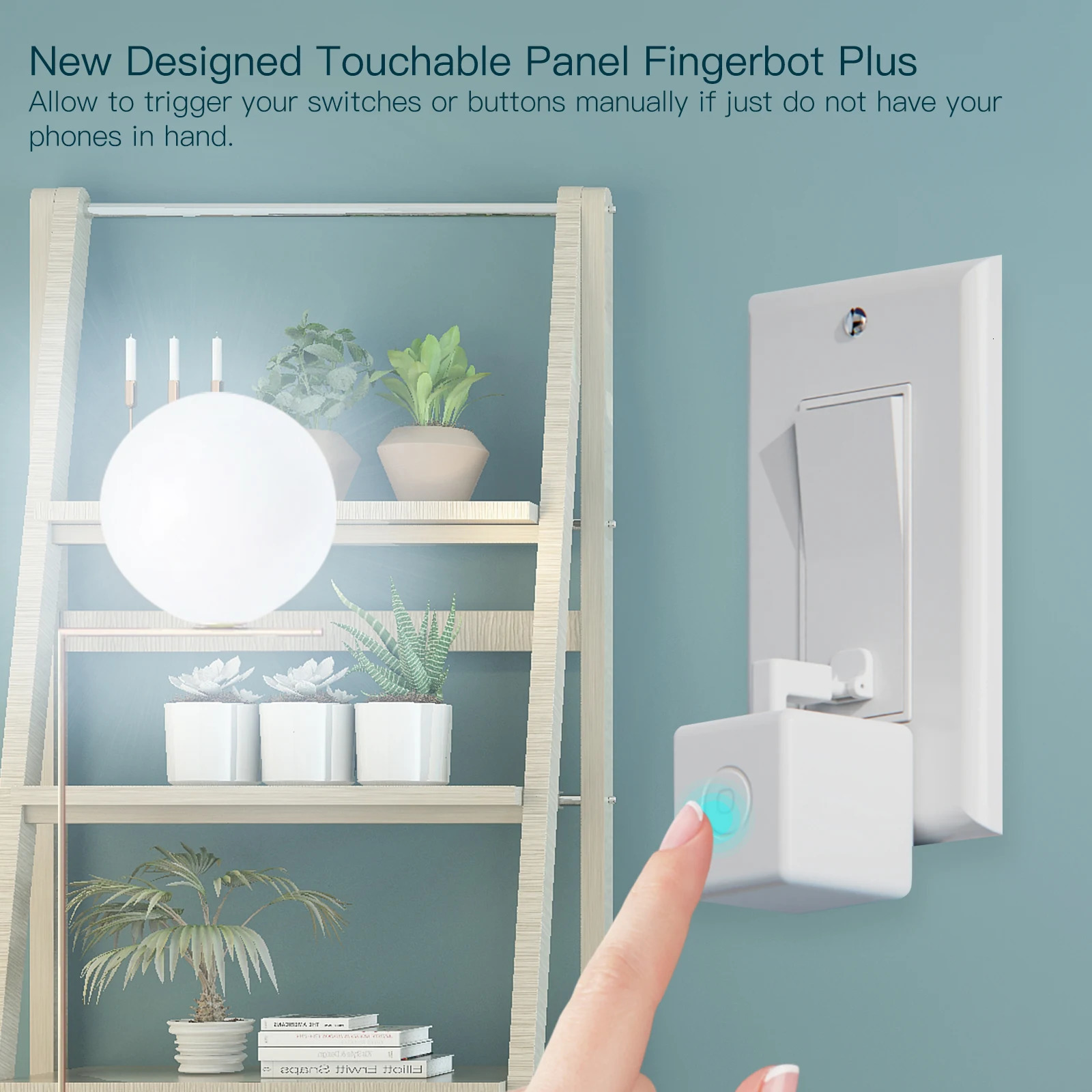 Moes Tuya Fingerbot Button Pusher Bluetooth finger robot Smart Life App automatic switch Voice Control Alexa Google Home 250303