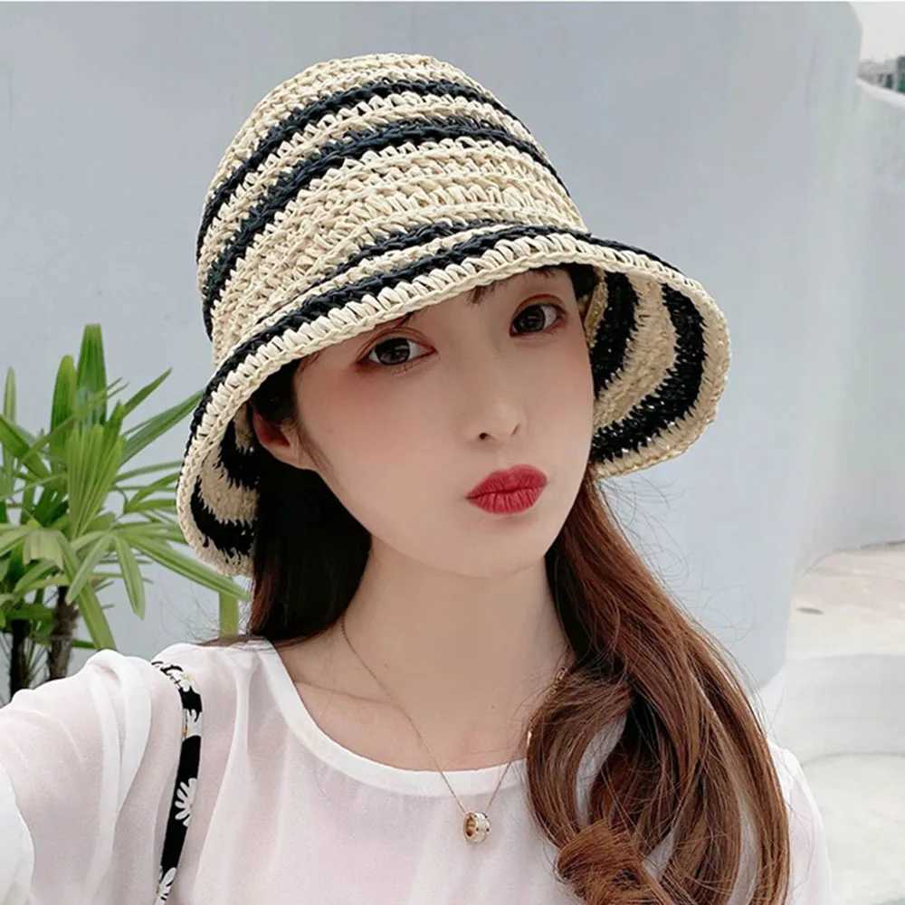 Patchwork sun hats C female Womens hat Summer hat womens summer hat 2022 luxury brand womens cs beach hat visor str hatXJ250304