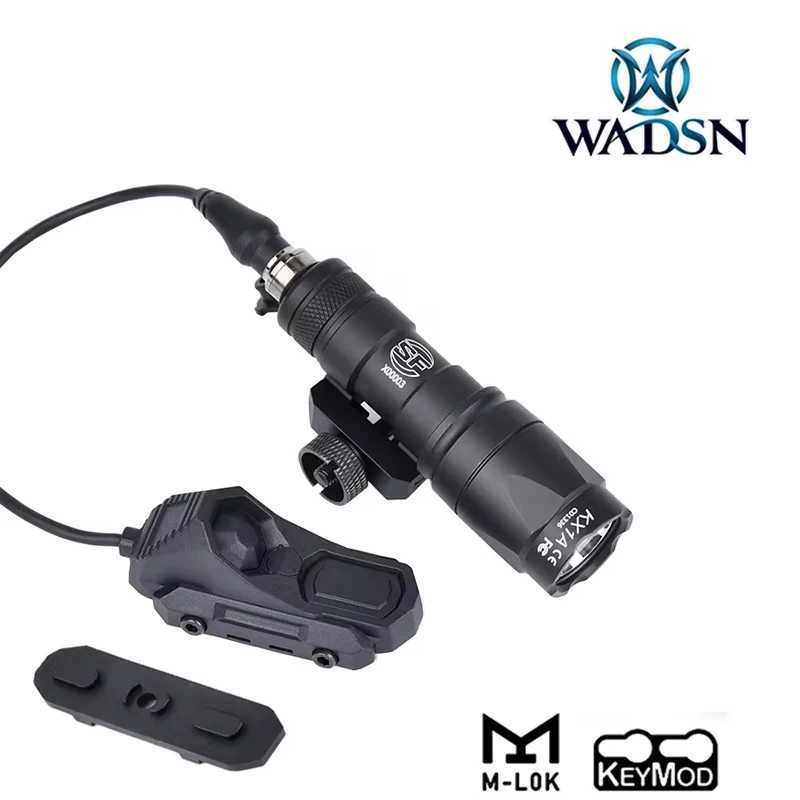WADSN Type M600 M600C Tactical Flashlight Airsoft Hunting Gun Weapon MINI Scout Light Axon Dual Function Switch PicatinnyRailXJ250303