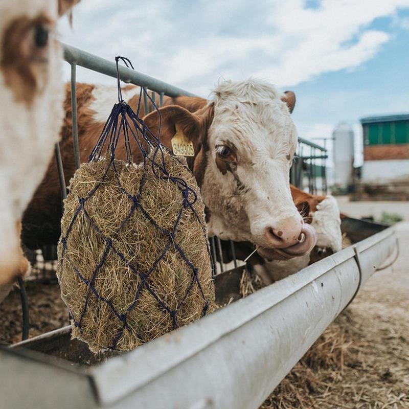 hay bags hay net small aperture slow food net alpaca forage mesh bag feeder small mesh strong hay net ring hay net horse supplie