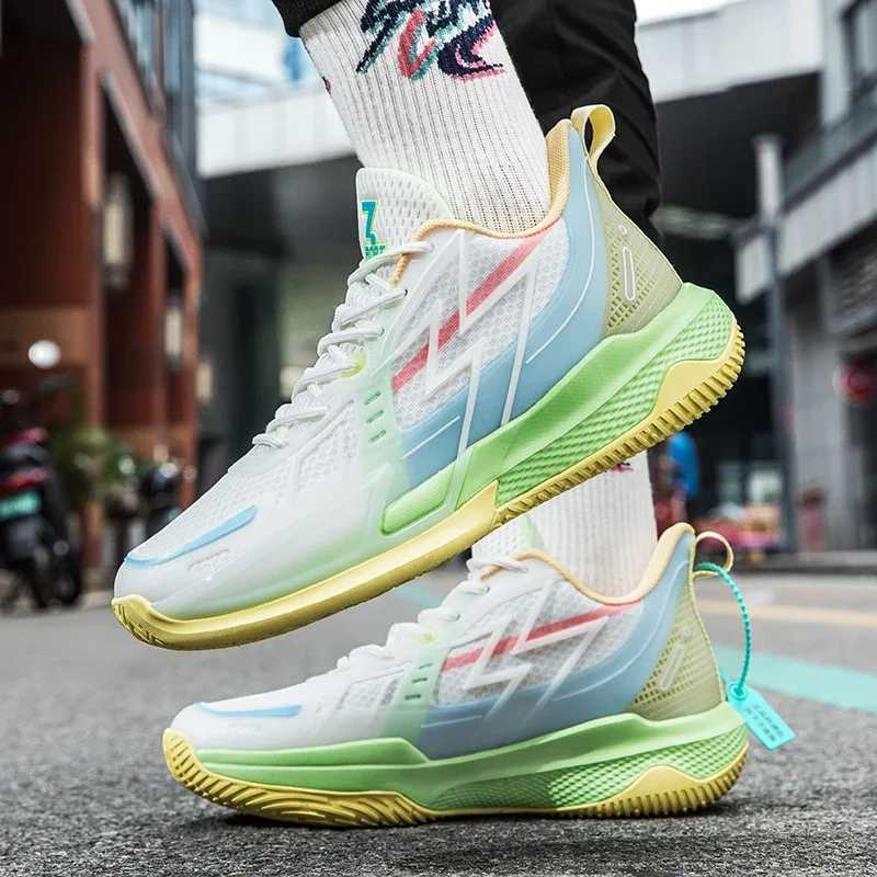 Mens Comfortable Breathable Padded Non-Slip 2024 New Outdoor Fitness Sports Fashion Running ShoesCool Basketball Shoes SneakersC250304