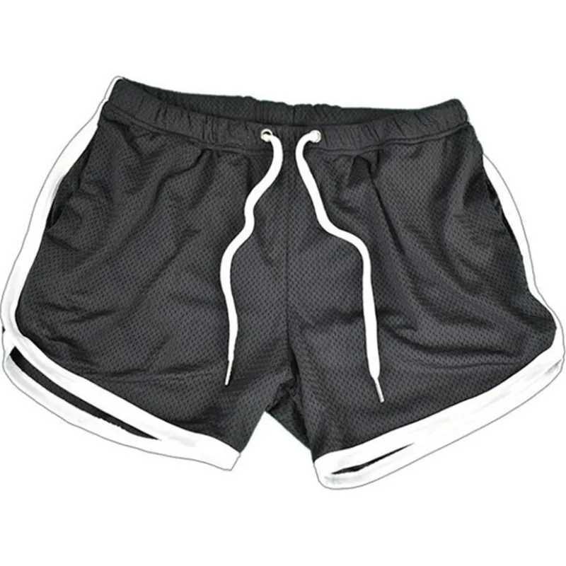 2024 Mens Sports Gym Athletic Shorts Middle Trousers Elastic Band Sports Man Middle Soft Cotton Blend RunningT250304