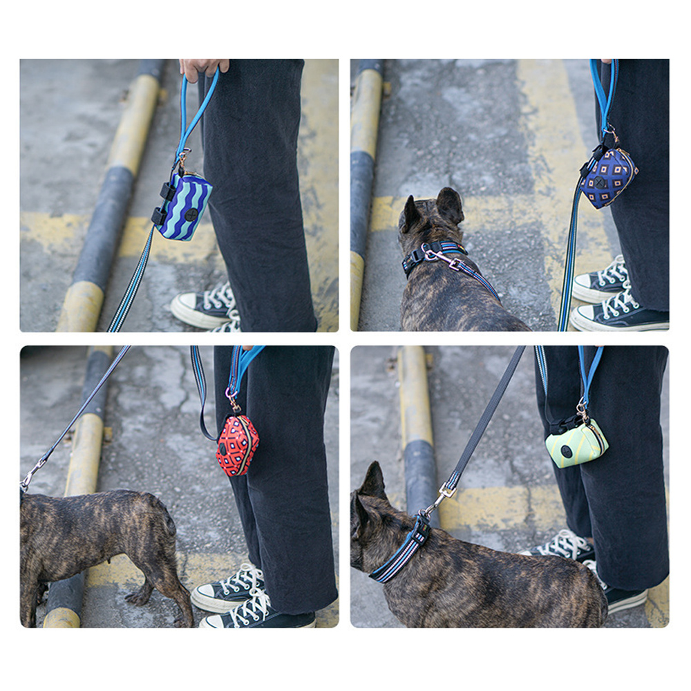 Large Capacity Dog Leash Bag Pet Poop Bag Holder Dispenser Outdoor Carrier Holder Dispenser Clean Pick Up Tools Pet Accessories