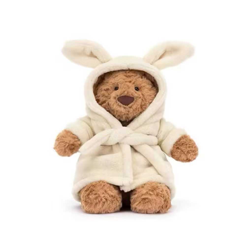 JC Same Style Bathrobe Barcelona Bear Doll Bear Bathrobe Detachable Plush Doll Cute Animal Shaped Toy
