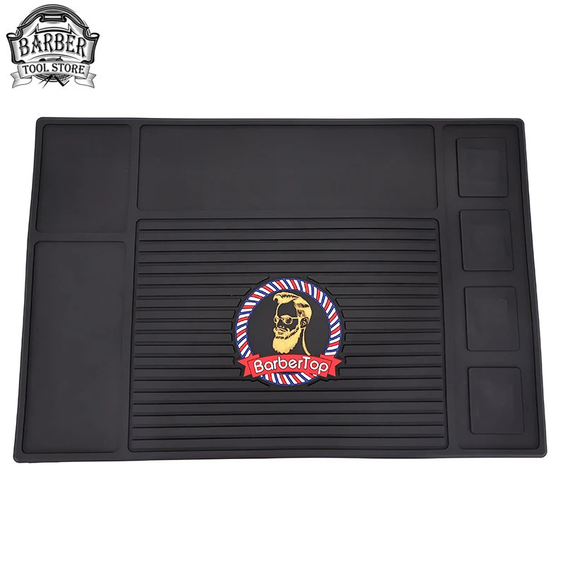 Hairdressers Styling Tools Storage Mat Professional Salon Barber Shop Anti-Slip Mat Silicone Magnetic Mat 250304