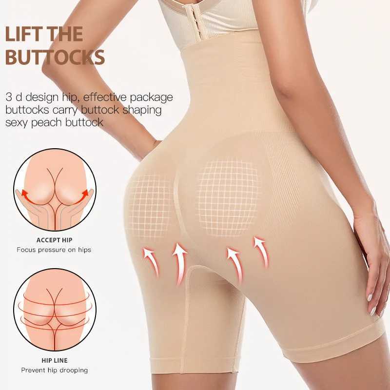 1pcs Women High Waist Shaping Brief Buckle adjustment Body Shaper Slimming Underwear Butt Lifter Pantie Shapewear Sety PantyXJ250304