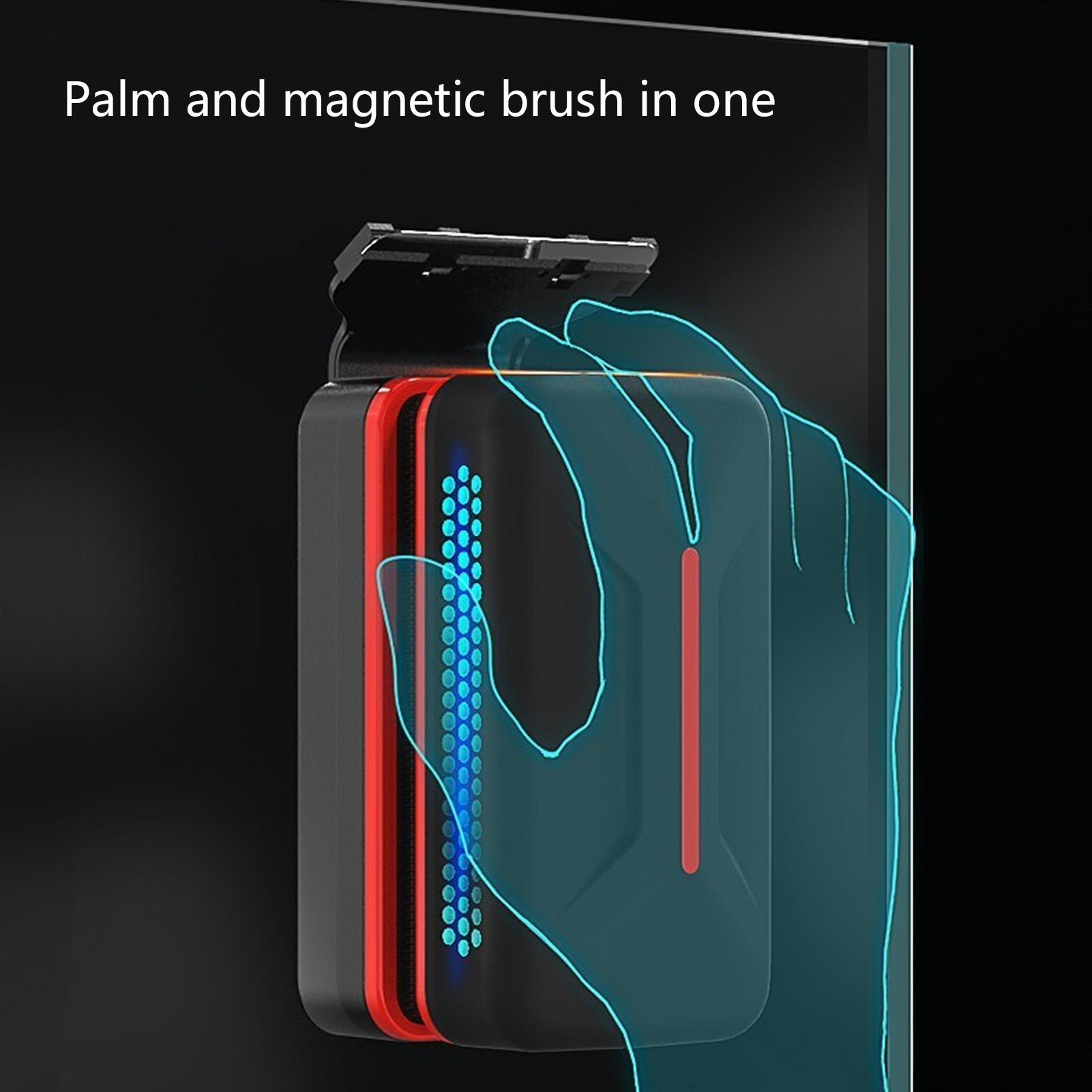 Aquarium Magnetic Brush Stable Aquarium Glass Algae Magnet Cleaning Tool Double Cleaning with Detachable Scraper for Fish