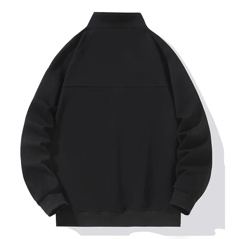 Big Size Clothing Store Sweatshirt Men Half Turtleneck Zipup Long Sleeve Pullover Male Loose Fit Spring Autumn Large Plus 10XL 250304