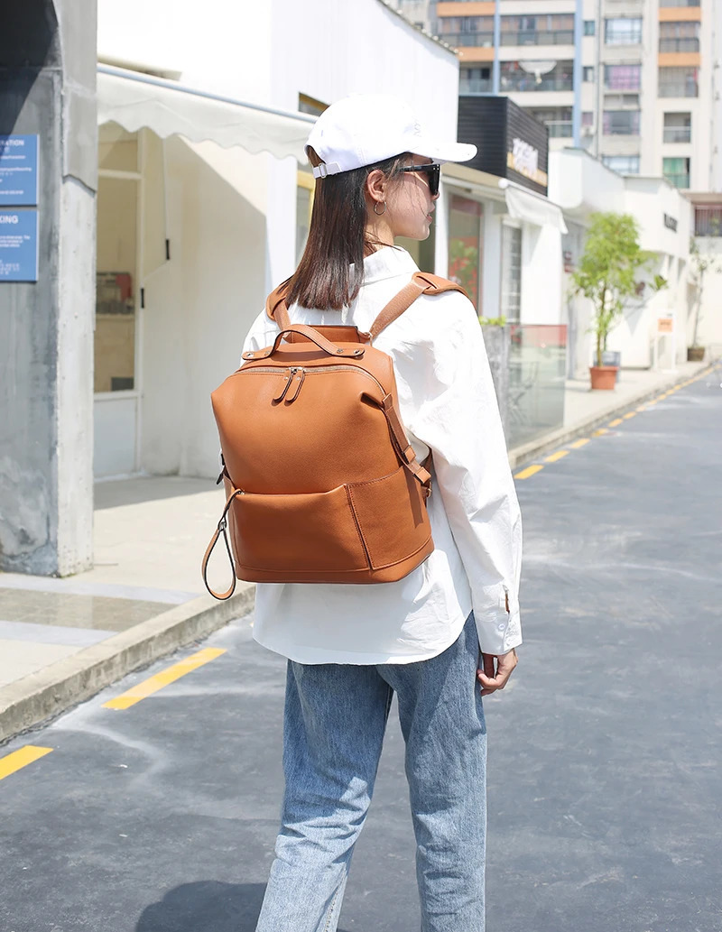 PU Leather Diaper Bag Backpack Waterproof Maternity Bag for Stroller Baby Mummy Bags PU Nappy Bag Large Capacity Bottle bag 250304