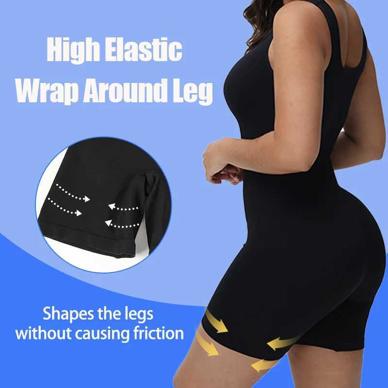 Women Sexy Bodysuits Wide Shoulder Body Shaper Full Coverage Shapewear Slim Body Suit Jumpsuit Seamless Tummy Control UnderwearXJ250304