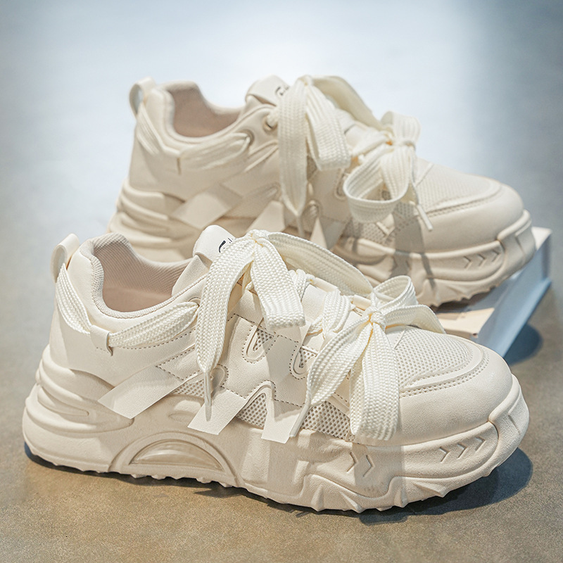 New Designer 2025 Original Fashion Hot Selling Breathable Sports Men s Shoes Korean Version Thick Soled White Shoes Multifunctional Outdoor Casual Sho