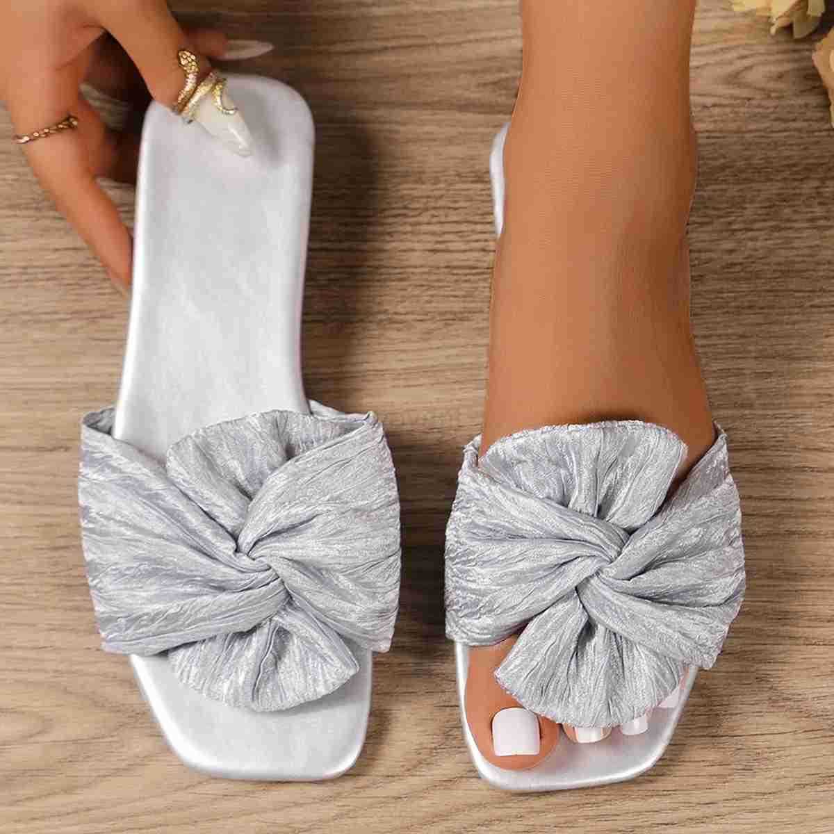 Summer Wan Slippers Fi Brand Casual Slides Ladies Flat Shoes Wan Peep Toe Beach Sandals Outdoor Flip Flops Low Heel Z250304
