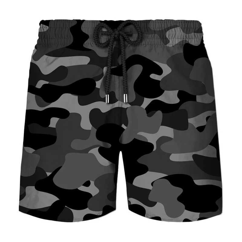 Mens Russian Camouflage Military Fans Tactics Board Shorts Beach Short Pants Hawaii Swimming Pants Swim Trunks Cool Ice ShortsT250304